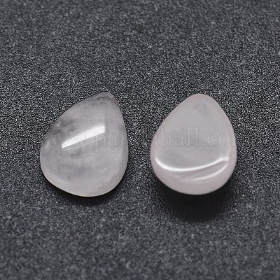 天然石ローズクォーツカボション  ティアドロップ  8x6x3mm&nbsp;G-O175-22-20-1