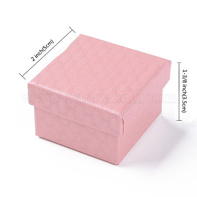 Square Cardboard Ring Boxes&nbsp;LS-CBOX-S020-02-1
