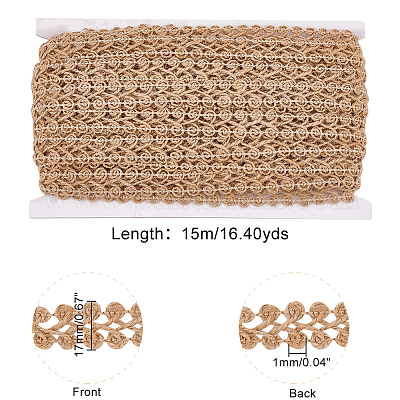 Braided Jute Ribbon&nbsp;OCOR-WH0079-21A-1