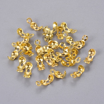 Iron Bead Tips Knot Covers&nbsp;X-E037Y-G-1