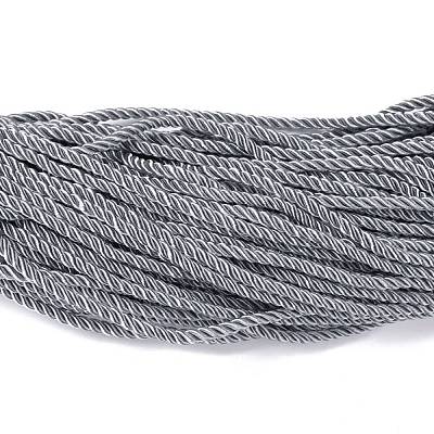 ポリエステルコード  ツイストコード  銀  5mm  約97~100 M /バンドル&nbsp;NWIR-P021-023-1