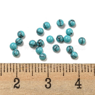 Dyed Handmade Synthetic Turquoise Cabochons&nbsp;G-B070-19B-1