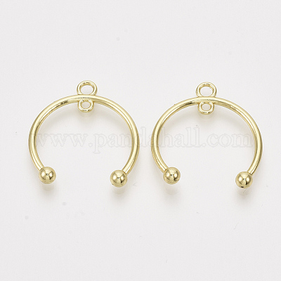 Alloy  2-Loop Link Pendants&nbsp;PALLOY-S121-121-1