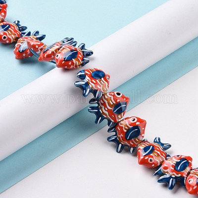 Handmade Porcelain Beads&nbsp;PORC-G002-54C-1