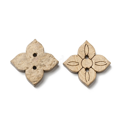 2-Hole Natural Coconut Buttons&nbsp;COCB-G002-02-1