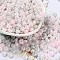 3/0 Glass Seed Beads, Opaque Colours Luster, Round, Colorful, 5~5.5x3~3.5mm, Hole: 1.5~1.6mm, about 3488pcs/pound