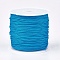 Nylon Braided Threads, Chinese Knotting Cords for Jewelry Making Macrame Craft, Deep Sky Blue, 0.8mm, about 49.21 yards(45m)/roll