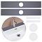 Diatomaceous Earth Bathroom Faucet Mat, Rectangle, Gray, 300x100x8mm