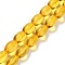 Natural Baltic Amber Beads Strands, Oval, 8x5mm, Hole: 0.6mm, about 51pcs/strand, 15.94 inch(40.5cm)
