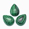 Synthetic Malachite Cabochons, Teardrop, 25x18x7mm