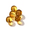 K9 Glass, Imitation Austrian Crystal Beads, Round, Goldenrod, 7.5x8mm, Hole: 1.4mm