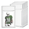 10Pcs Plastic ID Card Holder, Rectangle, Clear, 130x82x7mm, Inner Diameter: 20x70mm and 90x65mm