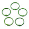 Spray Painted Iron Split Key Rings, Ring, Green, 30x4mm