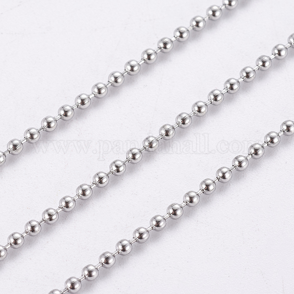 Ss Ball Chain Wholesale Tarnish Resistant 304 Stainless Steel Ball Chains - Pandahall.com