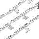 304 Stainless Steel Curb Chains&nbsp;CHS-G041-02P-04-1