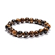 Natural Tiger Eye Beaded Stretch Bracelets&nbsp;B072-7-2