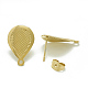 304 Stainless Steel Stud Earring Findings&nbsp;STAS-Q225-08G-2