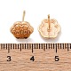 Brass Stud Earrings&nbsp;EJEW-D288-15G-3