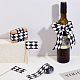 Polyester Rhombus Print Grosgrain Ribbon&nbsp;OCOR-WH0078-141B-5