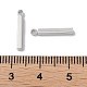 真鍮チャーム  長方形  プラチナ  15x2x2mm  穴：1.2mm&nbsp;FIND-E042-06P-3