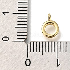 ラックメッキ真鍮チューブベイル  カドミウムフリー＆鉛フリー  長持ちメッキ  リング  18KGP本金メッキ  8.5x6x2mm  穴：1.2mm&nbsp;KK-I720-02A-G