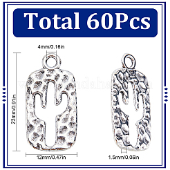 60Pcs Tibetan Style Alloy Pendants&nbsp;FIND-SC0007-19