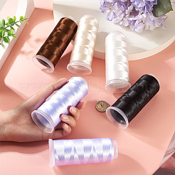 6Rolls 6 Colors Velour Yarn&nbsp;AJEW-TA0002-70C