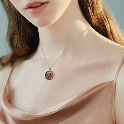 4Pcs 4 Colors Stainless Steel Locket Pendants&nbsp;STAS-HS0001-41