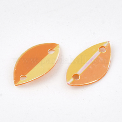 装飾アクセサリー  PVCプラスチック製のスパンコール/スパンコールリンク  馬の目  ダークオレンジ  10x5.5x1mm  穴：0.8mm  約18000個/500g&nbsp;PVC-S033-11A