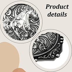 Zinc Alloy Buckle Clasps&nbsp;FIND-WH20027-58B