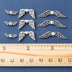 75Pcs 3 Styles Tibetan Style Alloy Fairy Wing Beads&nbsp;TIBEB-FS0001-15