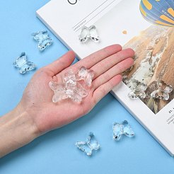 透明なアクリルビーズ  蝶  透明  約29mm長  23 mm幅  厚さ12mm  穴：2mm  約113個/500g&nbsp;PL404Y-6