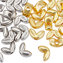 50Pcs 2 Colors Brass Beads&nbsp;KK-BBC0018-23
