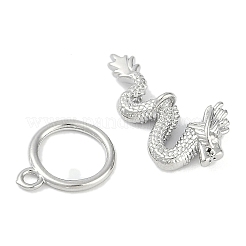 Brass Micro Pave Clear Cubic Zirconia Toggle Clasps&nbsp;LS-KK-K391-06P