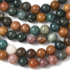Natural Ocean Jasper Beads Strands&nbsp;G-F668-26-6mm