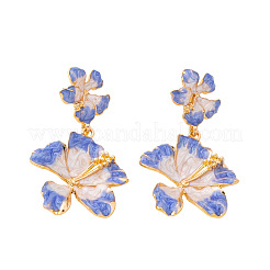 Alloy Enamel Stud Earrings for Women&nbsp;WG594FD-01