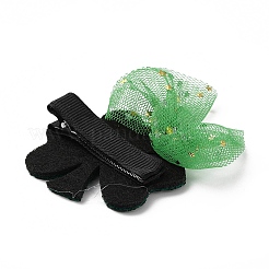 Saint Patrick's Day Sequins Felt Alligator Hair Clips&nbsp;PHAR-K004-01C