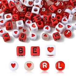 200Pcs Mixed Style and Shapes Acrylic Beads&nbsp;OACR-FS0001-68D