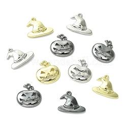 ハロウィンテーマの合金ペンダント30個、6つのスタイル  混合図形  16.5~19x18.5~20.5x2.5~3.5mm  穴：1.2~2.8mm  5個/スタイル&nbsp;FIND-CJ0005-47