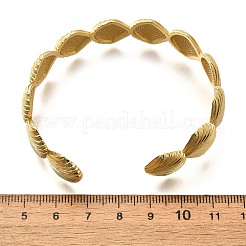 Brass Cuff Bangles for Women&nbsp;BJEW-U018-03G