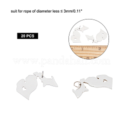 Tarnish Resistant 201 Stainless Steel Pendants&nbsp;STAS-T038-84