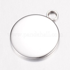 Tarnish Resistant 304 Stainless Steel Pendant Cabochon Settings&nbsp;LS-STAS-G071-46P