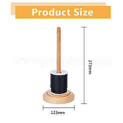 Rotatable Wooden Yarn Spinner for Knitting Ribbon Tape Rope Storage for Beginner&nbsp;DIY-WH0496-13