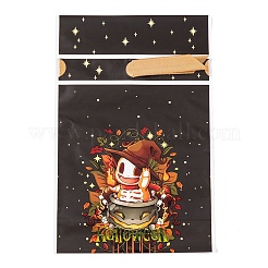 50Pcs Rectangle Halloween Candy Plastic Bags&nbsp;ABAG-U001-01H