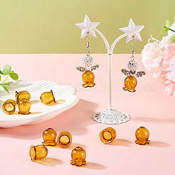 10Pcs Glass Bead Caps for Wind Chimes Making&nbsp;GLAA-BY0001-05D