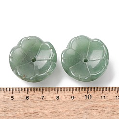 天然グリーンアベンチュリンの香炉  花  31~32x31.5~32.5x15mm  穴：3mm&nbsp;G-G301-01A