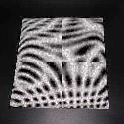 プラスチックメッシュキャンバスバッグシート  DIYクラフトニットハンドバッグアクセサリー用  長方形  ホワイト  41.5x36.9x0.1cm&nbsp;DIY-WH0260-94