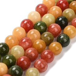 Natural White Jade Beads Strands&nbsp;G-Z097-A01-8mm-B