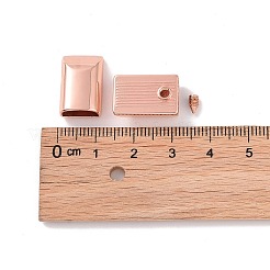 64個8色の亜鉛合金コードエンド  鉄ネジ付きエンドキャップ  ミックスカラー  17x11x6.5mm  穴：2mm  内径：4x9mm  8個/カラー&nbsp;FIND-WR0007-46