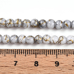 Baking Paint Glass Beads&nbsp;X1-DGLA-N003-4mm-B01
